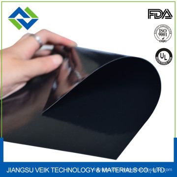 0.125mm thickness Black color non-stick fabric teflon coating usded as oven liner with SGS